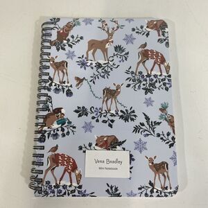 Vera Bradley Mini Notebook Christmas Holiday Deer Gift NWT Blank Journal 6” x 8”